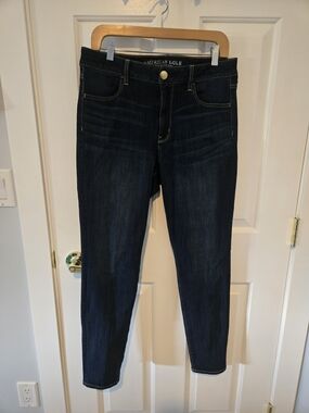 American Eagle Outfitters Dark Indigo Hi-Rise Jegging